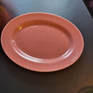 Homer Laughlin Fiestaware Vintage Rose Oval Platter 11.5 Inch